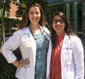 Kelsey O'Leary and Monica Janke Medical Student Research Interns 2016