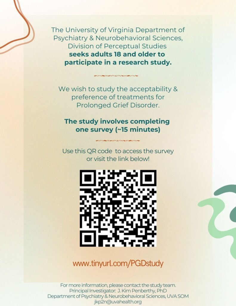 Prolonged Grief Disorder Flyer