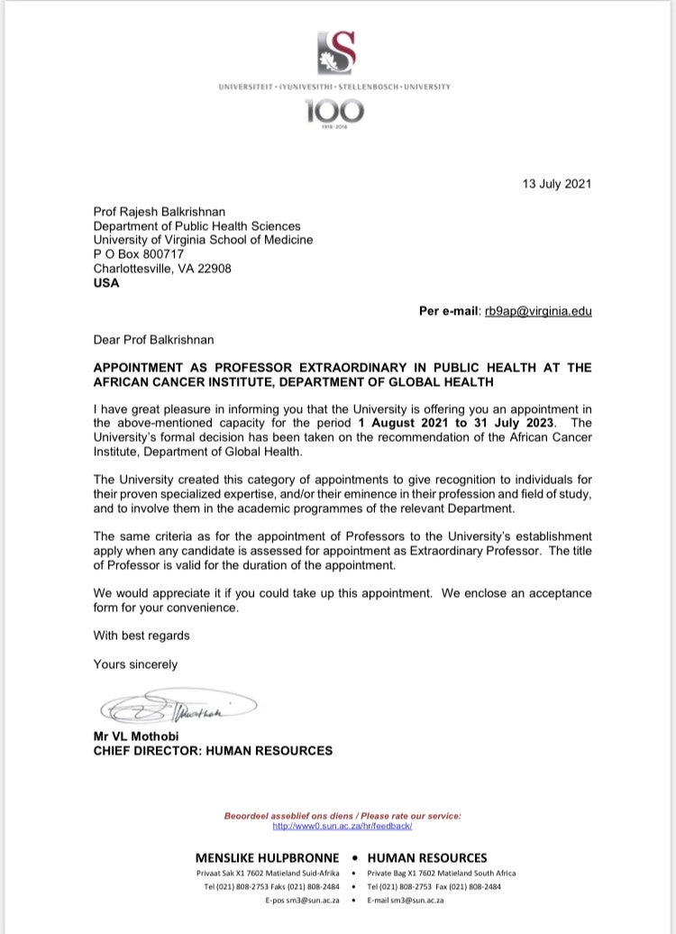 Balkrishnan Appointment Letter