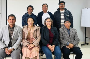 UVA researchers with representatives from Kathmandu University School of Medicine and the Resource Himalaya Foundation