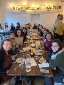 UVA radiology's 'ladiologist' informal gathering at restaurant