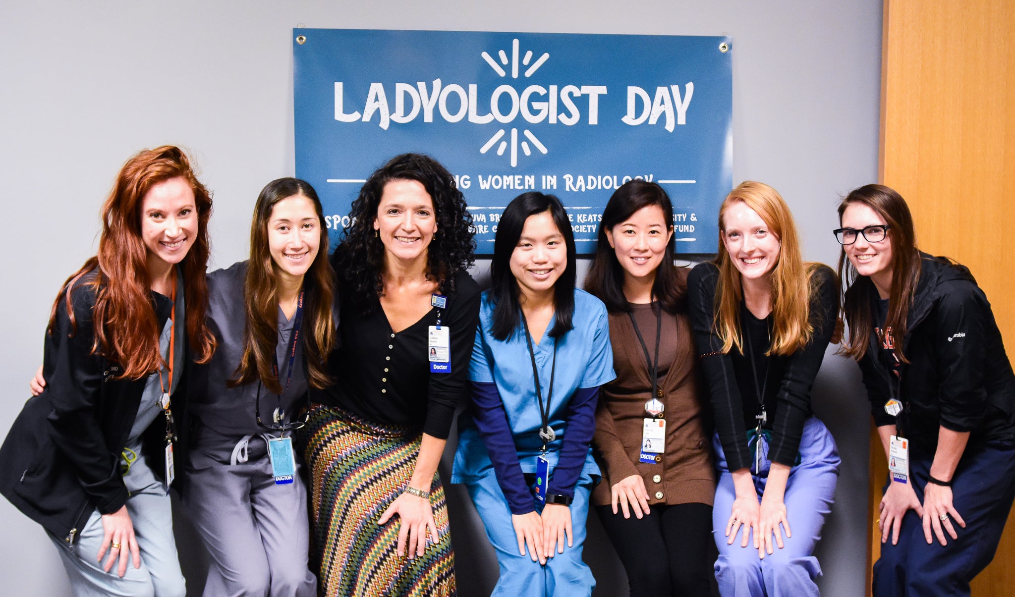 uva radiologist 'Ladiologists' pose together on Ladiologist Day