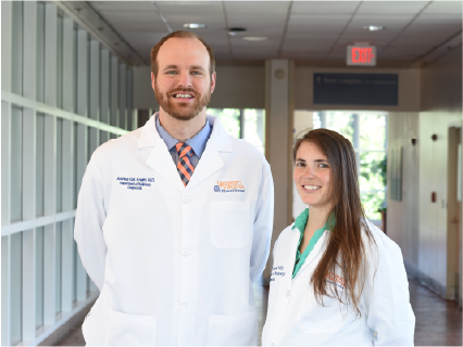 2020-2021 UVA Diagnostic Radiology Chief Residents Joshua Knight, MD, and Nicole Kapral, MD