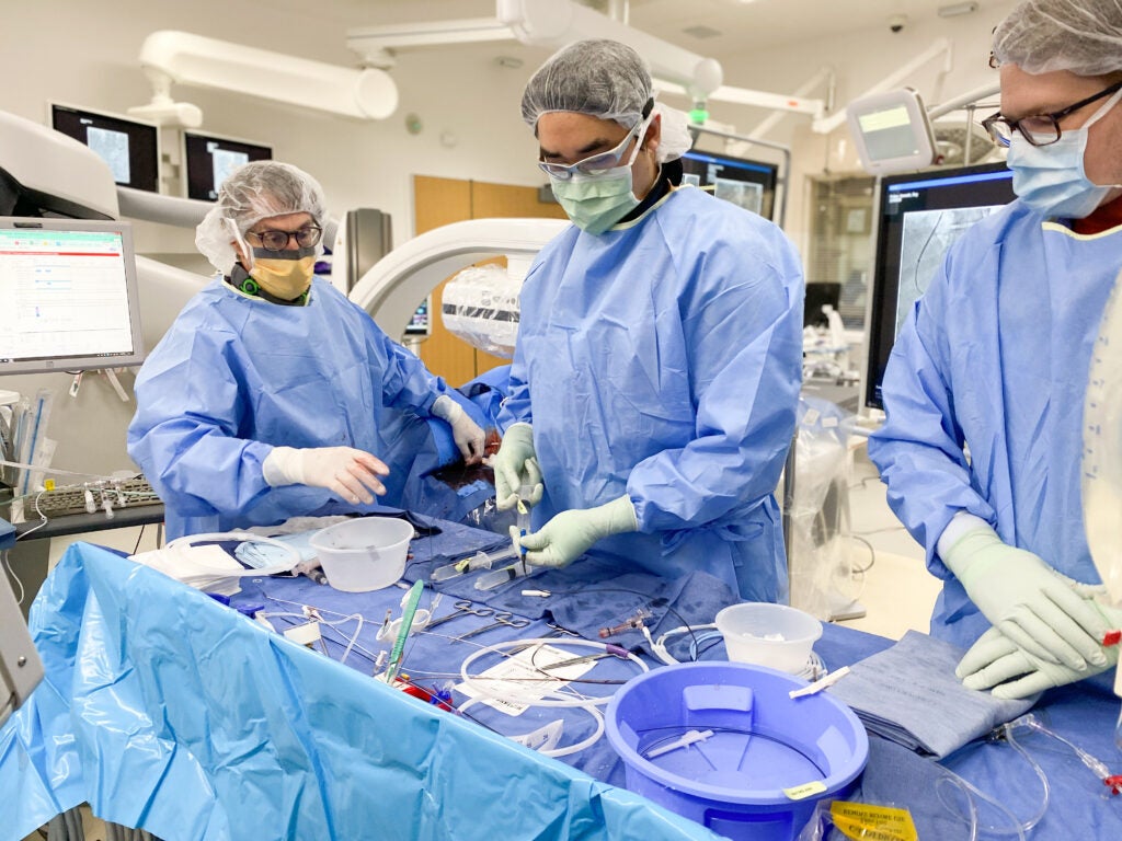 UVA Interventional Radiology procedure room