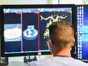 UVA Radiology resident reads an image