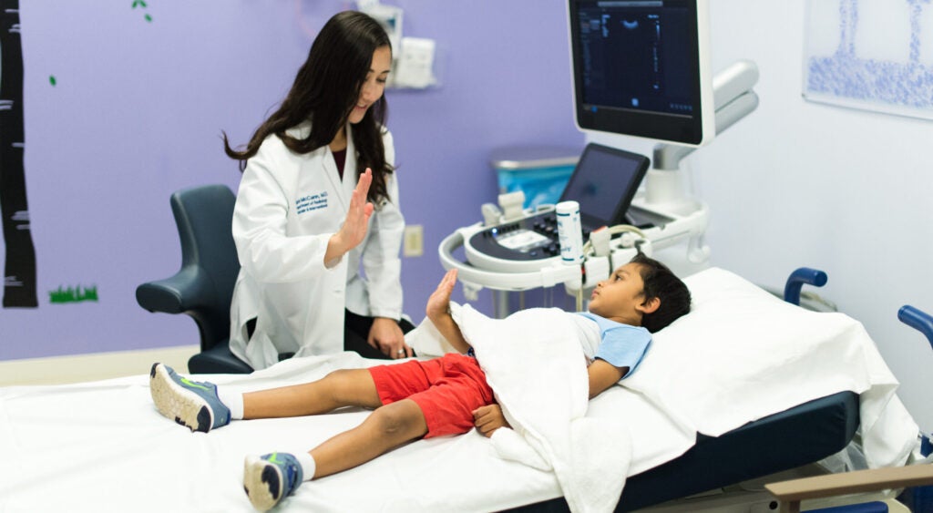 UVA Pediatric Imaging - ultrasound of a child
