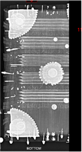 X-ray of the medieval choir book, top-down