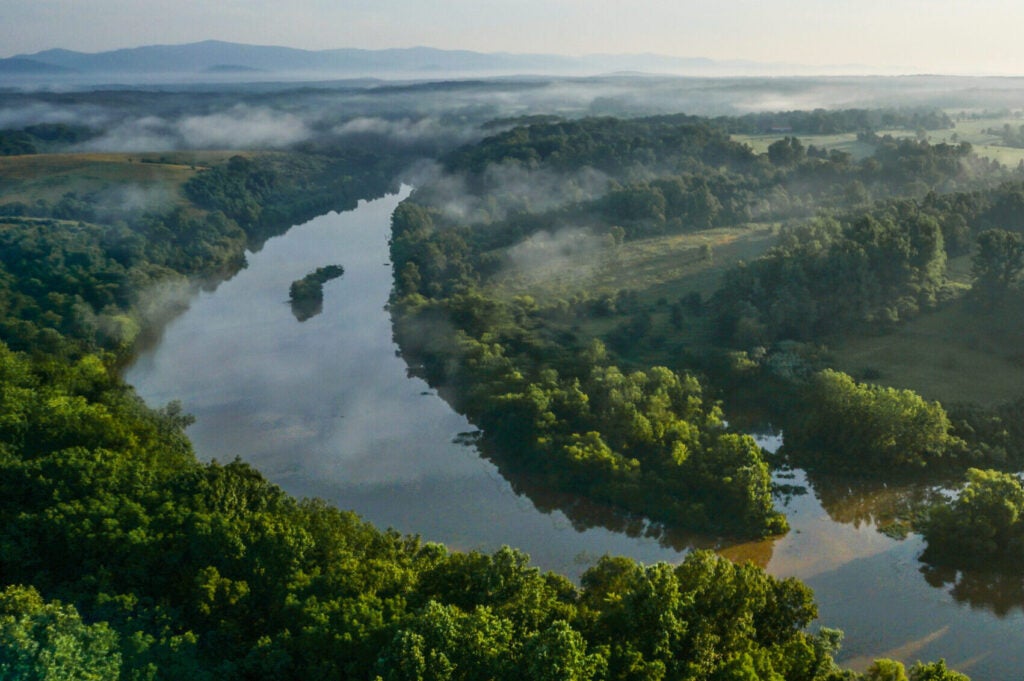 Rivanna River in Albemarle County, Virginia