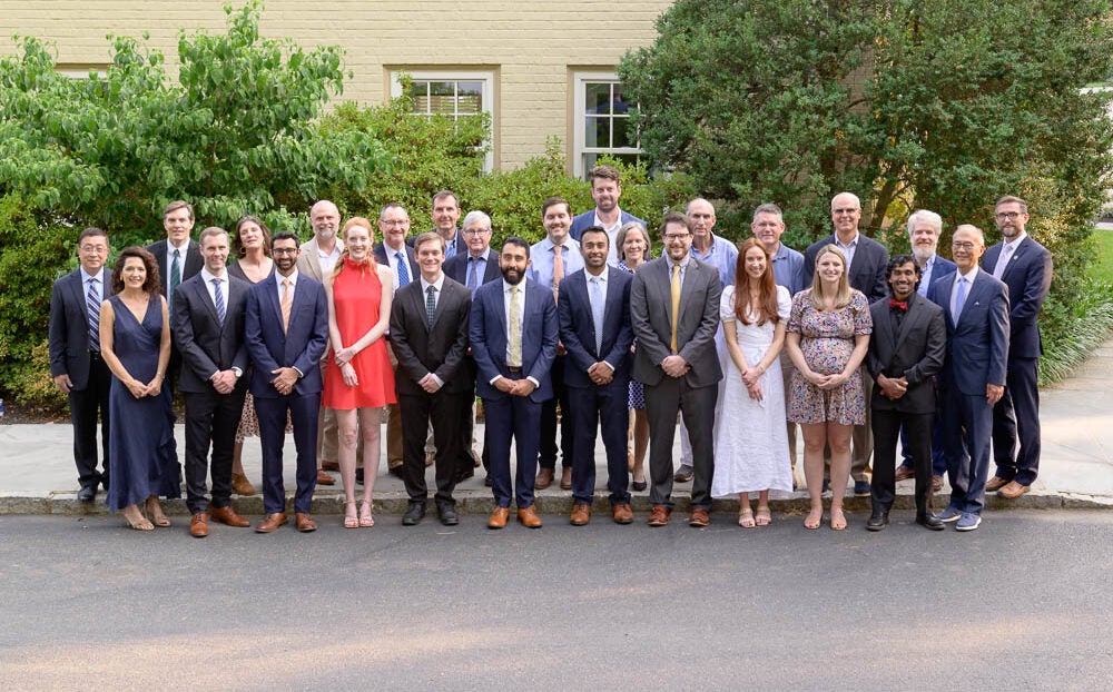 2023 Diagnostic Radiology Residency graduates pose with UVA Radiology faculty members.