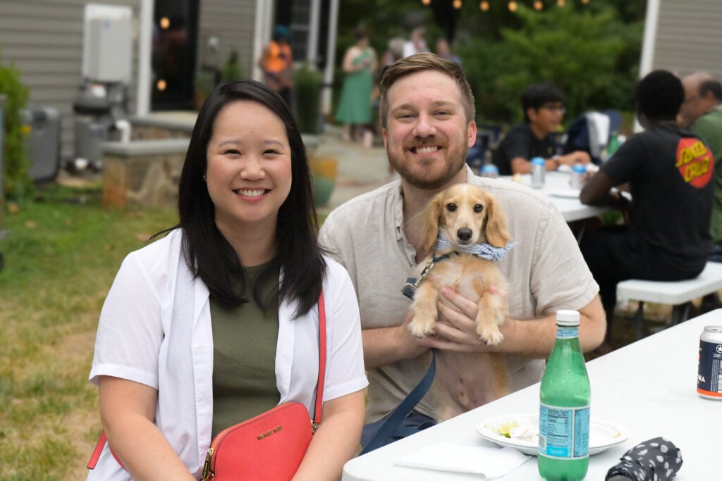 UVA Radiology trainees and families pose during the 2024 Welcome Event.
