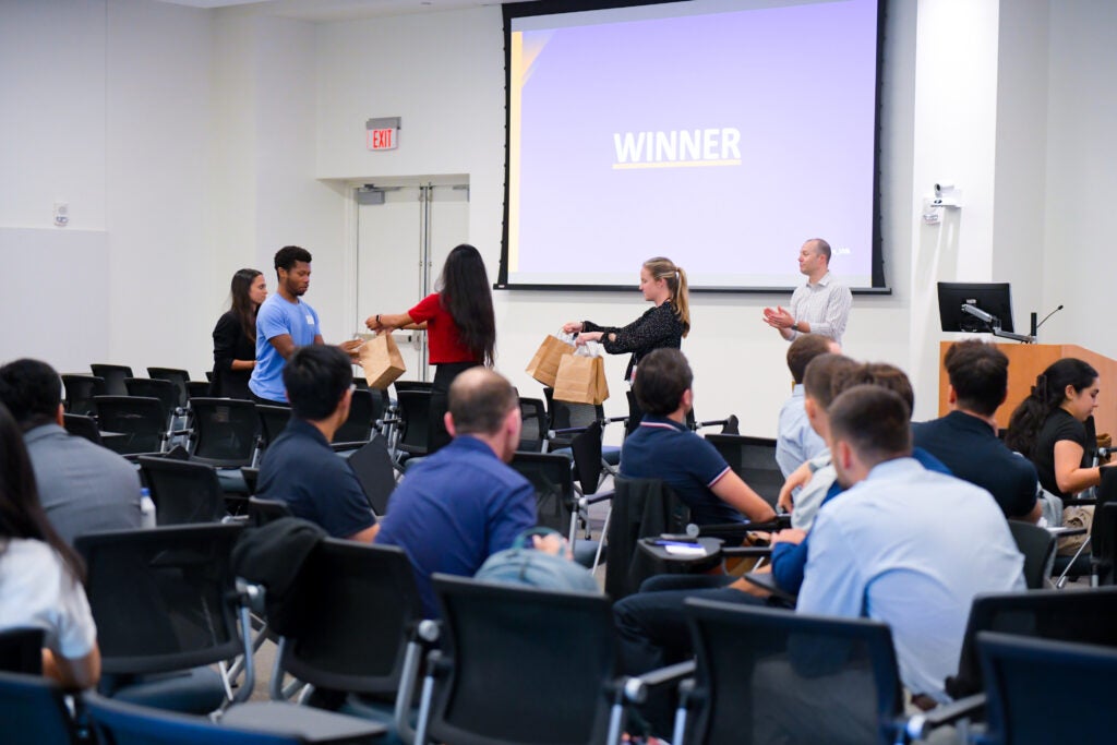 Prizes are handed out at the 2024 Interventional Radiology Symposium, hosted by UVA's Division of Vascular and Interventional Radiology.