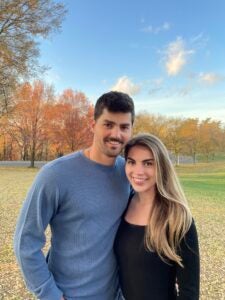 Taylor Seeland with partner in autumn