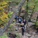 students hiking 15