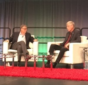 Bill Gates and Francis Collins at the Presential Symposium