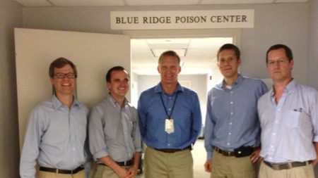 group photo of Blue Ridge Poison Center physicians and staff