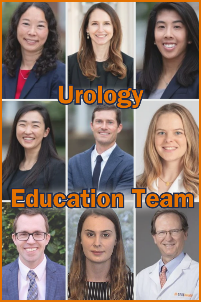 Urology Education Team picture collage
