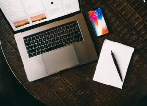 stock image of a laptop