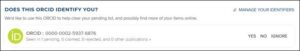 Managing your ORCID identifiers