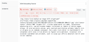 Text tab