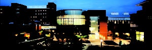 Claude Moore building at night