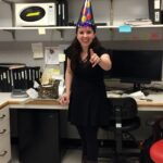 lab member celebrating birthday 2